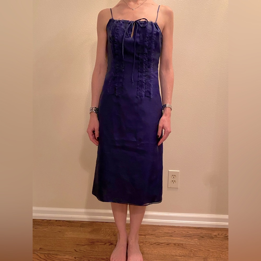 Cynthia Rowley silk organza midi dress